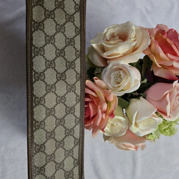 Gucci Brown Monogram Clutch Pouch Bag - Picture 13 of 15